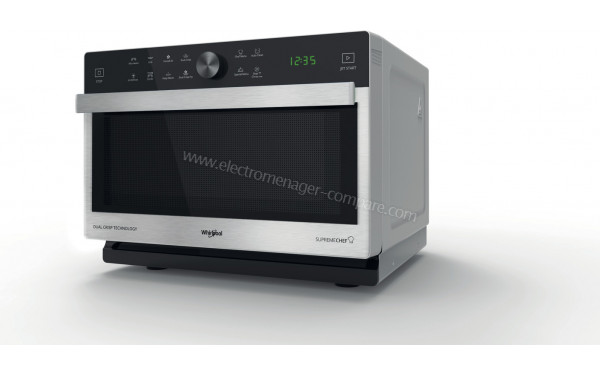 WHIRLPOOL MWSC833SX - Vue 3/4 droite