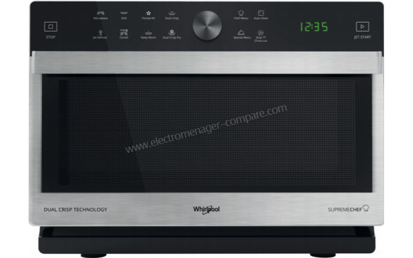 WHIRLPOOL MWSC833SX - Vue de face