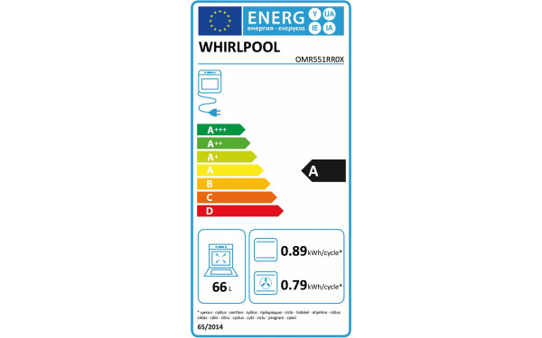 WHIRLPOOL OMR551RR0X - &Eacute;tiquette &eacute;nergie