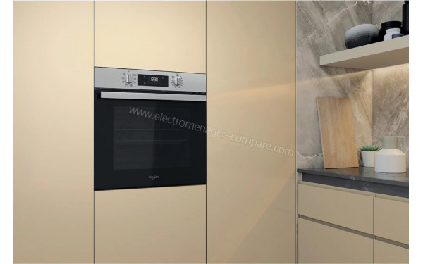 WHIRLPOOL OMR555RR0X - Appareil encastr&eacute; vue de 3/4 gauche