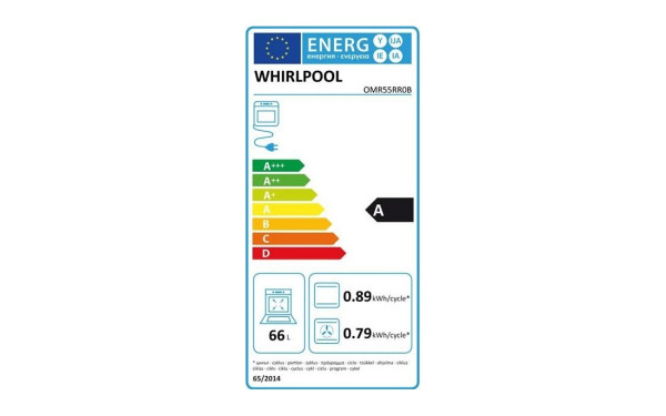 WHIRLPOOL OMR55RR0B - &Eacute;tiquette &eacute;nergie