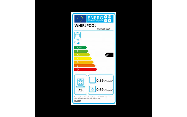 WHIRLPOOL OMR58RU0ZX - &Eacute;tiquette &eacute;nergie
