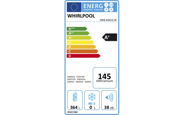WHIRLPOOL SW8AM1QW - &Eacute;tiquette &eacute;nergie