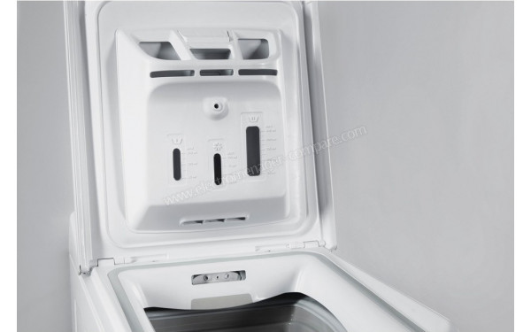 WHIRLPOOL TDLR62344SFR/N - Zoom sur le tiroir lessiviel