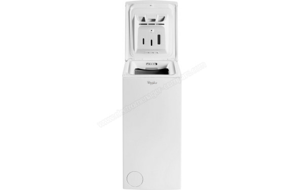 WHIRLPOOL TDLR6235FR/N - Vue de face porte ouverte