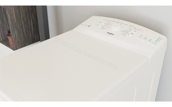 WHIRLPOOL TDLR62422LFR/N - Vue du dessus