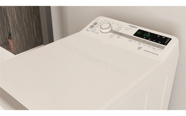 WHIRLPOOL TDLR6253BFR - Vue du dessus