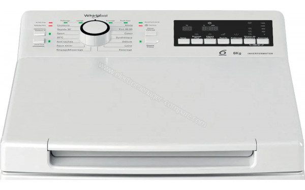 WHIRLPOOL TDLR6267FR - Panneau de commandes