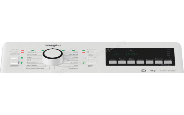 WHIRLPOOL TDLR6268FR - Panneau de commandes