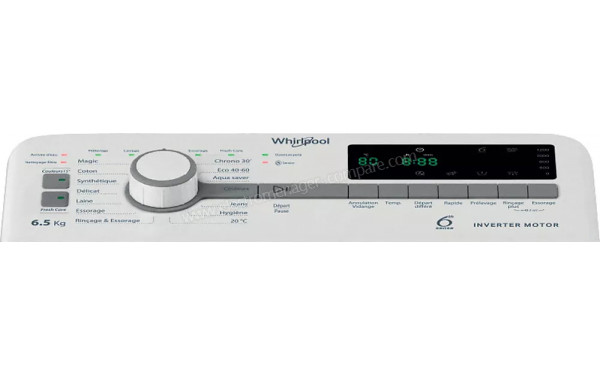 WHIRLPOOL TDLR65261FR - Panneau de commandes