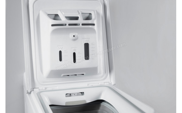 WHIRLPOOL TDLRB65332BSFR/N - Zoom sur le bac lessiviel