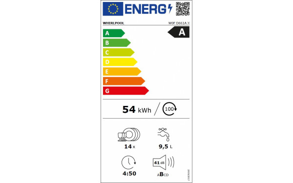 WHIRLPOOL W0FD661AX - &Eacute;tiquette &eacute;nergie v2