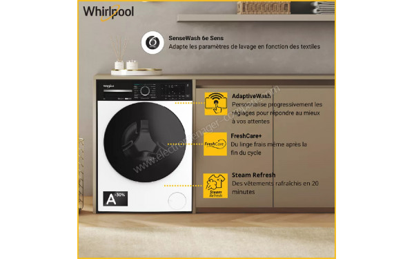 WHIRLPOOL W0M89WADSFR - Mise en situation