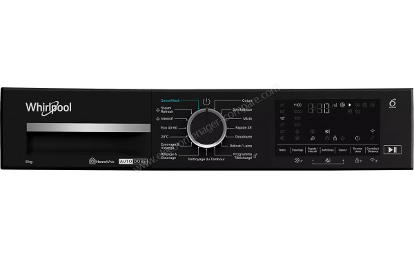 WHIRLPOOL W0M89WADSFR - Panneau de commandes