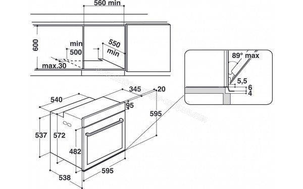 WHIRLPOOL W11IOP14S2H - Dimensions