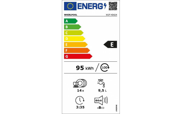 WHIRLPOOL W2FHD624 - &Eacute;tiquette &eacute;nergie v2