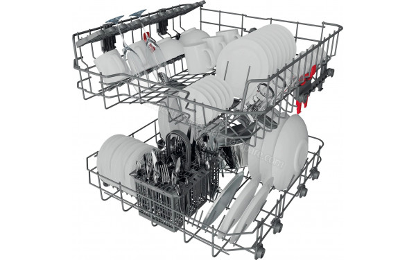 WHIRLPOOL W3FFD634W - Vue des paniers