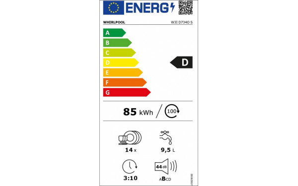 WHIRLPOOL W3ID734OS - &Eacute;tiquette &eacute;nergie v2