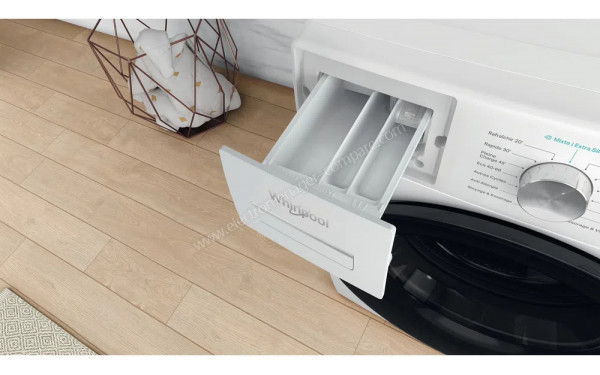 WHIRLPOOL W6W945WBFR - Zoom sur le tiroir lessiviel
