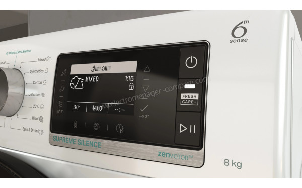 WHIRLPOOL W6XW845WBFR - Vue des programmes