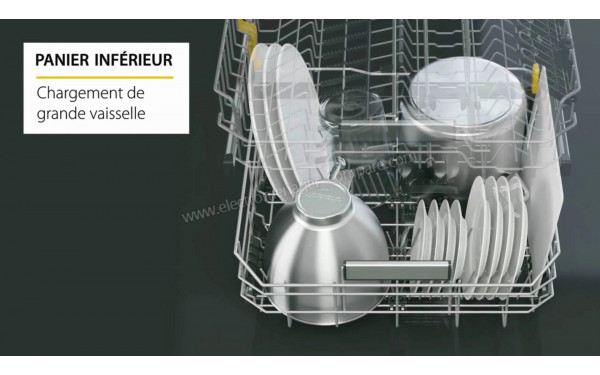 WHIRLPOOL W7IHF60TUS - Vue du panier inf&eacute;rieur