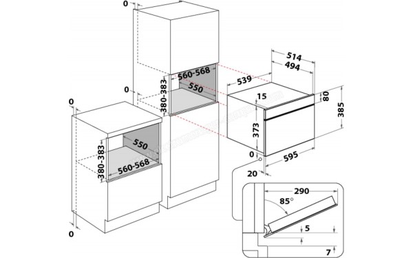 WHIRLPOOL W7 MD440 NB - Sch&eacute;ma technique