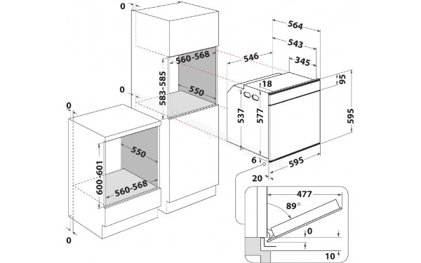 WHIRLPOOL W7 OS4 4S1 P BL - Sch&eacute;ma technique
