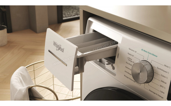 WHIRLPOOL W7X89BSILENCEFR - Zoom sur le tiroir lessiviel