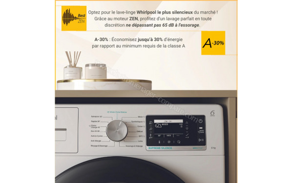 WHIRLPOOL W7X89R SILENCE FR - Vue des programmes