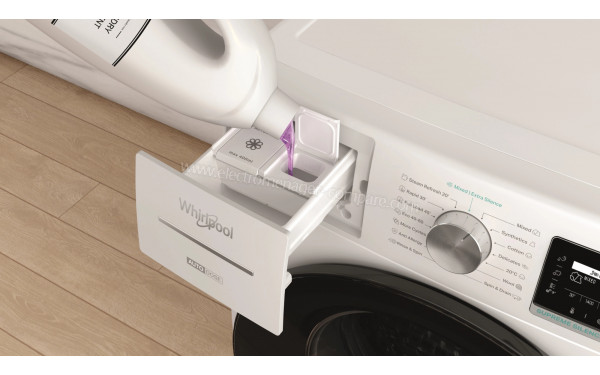 WHIRLPOOL W8W946WRFR - Zoom sur le tiroir lessiviel