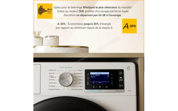 WHIRLPOOL W8X89ADSILENCEFR - Vue des programmes