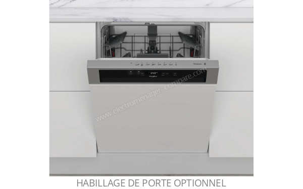 Lave vaisselle integrable 60 cm WBC3C33PX 6ème Sens Bandeau Inox