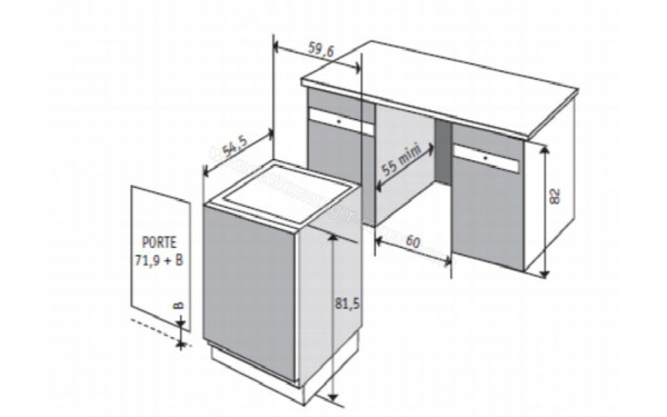 WHIRLPOOL WBUF011 - Dimensions