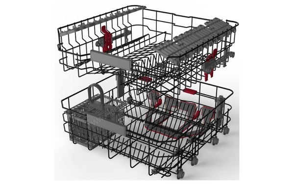 WHIRLPOOL WCIO3O32PE - Vue des paniers (cr&eacute;dit : Darty)