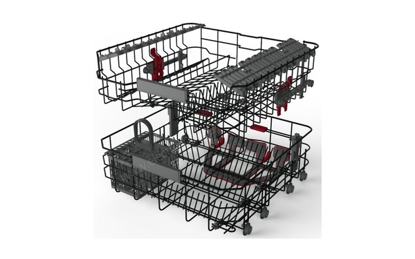 WHIRLPOOL WCIO3T1236PE - Vue des paniers (cr&eacute;dit : Darty)