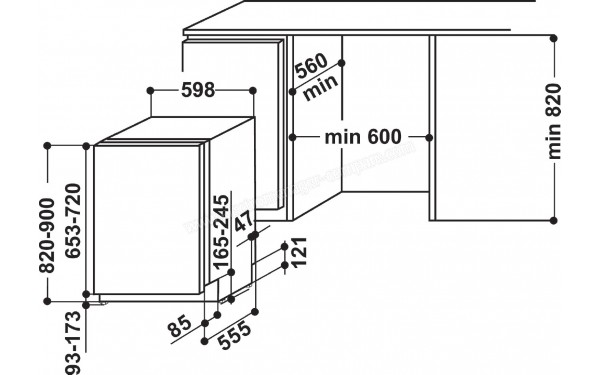 WHIRLPOOL WCIO3T123PEF - Sch&eacute;ma technique