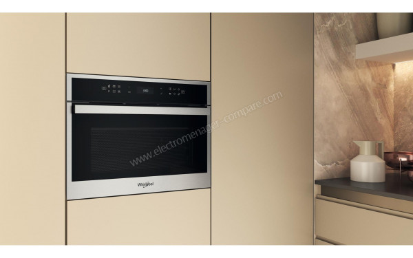 WHIRLPOOL WCW6O7HTSXF - Appareil encastr&eacute; vue de 3/4 gauche