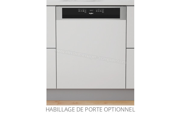 WHIRLPOOL WDBO3T341PX - Vue de face