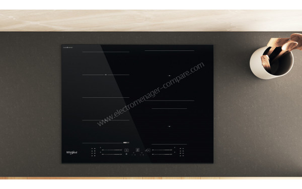 WHIRLPOOL WFS4665CPBF - Appareil encastr&eacute; vue du dessus