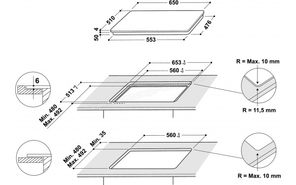 WHIRLPOOL WF S8865 NE - Sch&eacute;ma technique