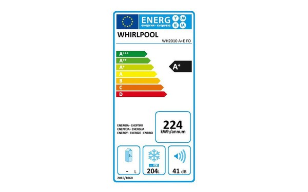 WHIRLPOOL WH2010A+EFO - &Eacute;tiquette &eacute;nergie