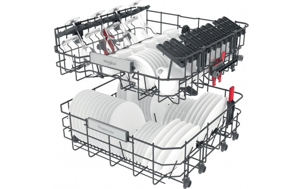 WHIRLPOOL WH6IB14BN7S1S - Vue du panier inf&eacute;rieur et sup&eacute;rieur