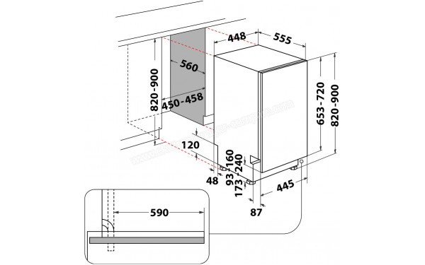 WHIRLPOOL WH6IC11BS7LA0 - Dimensions