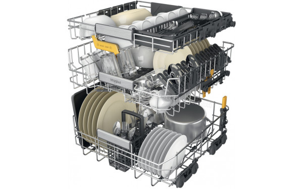 WHIRLPOOL WH8IA15AM3TU0 - Vue du panier inf&eacute;rieur, sup&eacute;rieur et tiroir sup&eacute;rieur