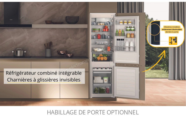 WHIRLPOOL WHC18D041C1 - Charni&egrave;res &agrave; glissi&egrave;res invisibles