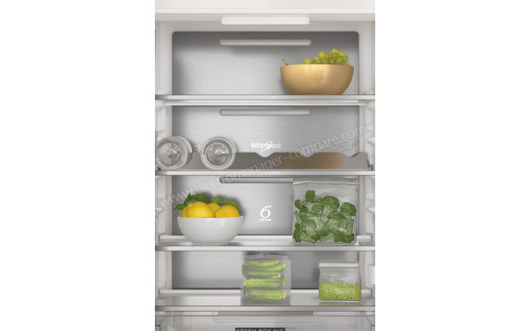 WHIRLPOOL WHC18 T332 P - Vue de l'int&eacute;rieur partie r&eacute;frig&eacute;rateur