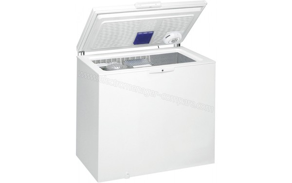 WHIRLPOOL WHE25352F - Vue 3/4 gauche porte ouverte