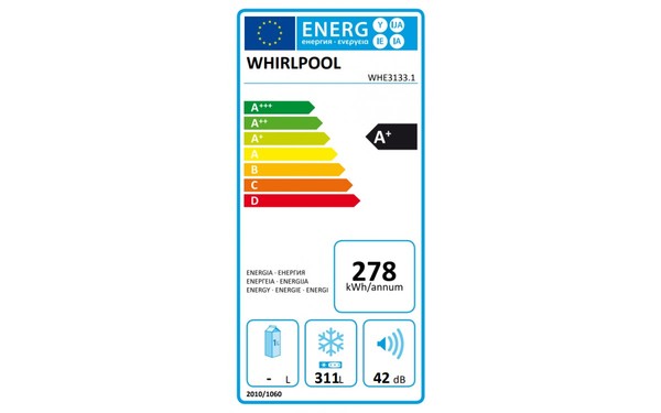 WHIRLPOOL WHE3133.1 - &Eacute;tiquette &eacute;nergie