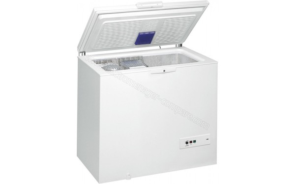 WHIRLPOOL WHM3111 - Vue 3/4 gauche porte ouverte