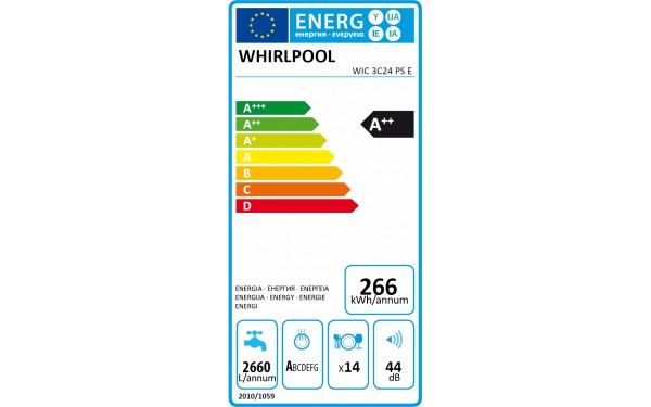 WHIRLPOOL WIC3C24PSE - &Eacute;tiquette &eacute;nergie